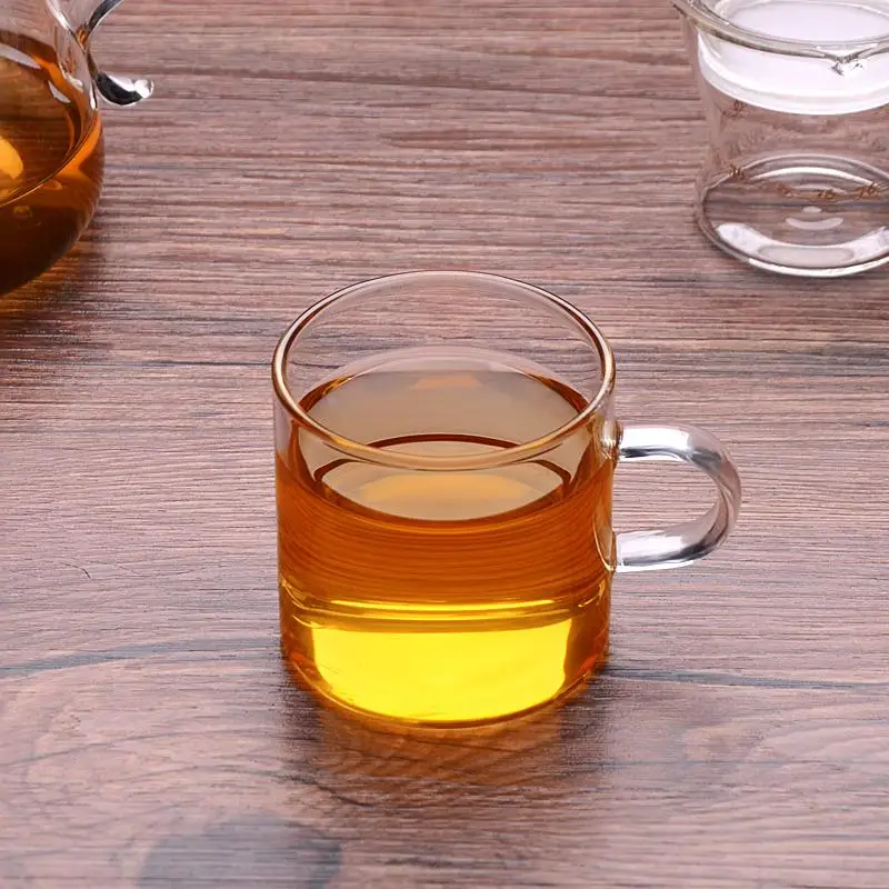 
Wholesale Clear High Borosilicate Glass Tea And Coffee Cup With Handle 
