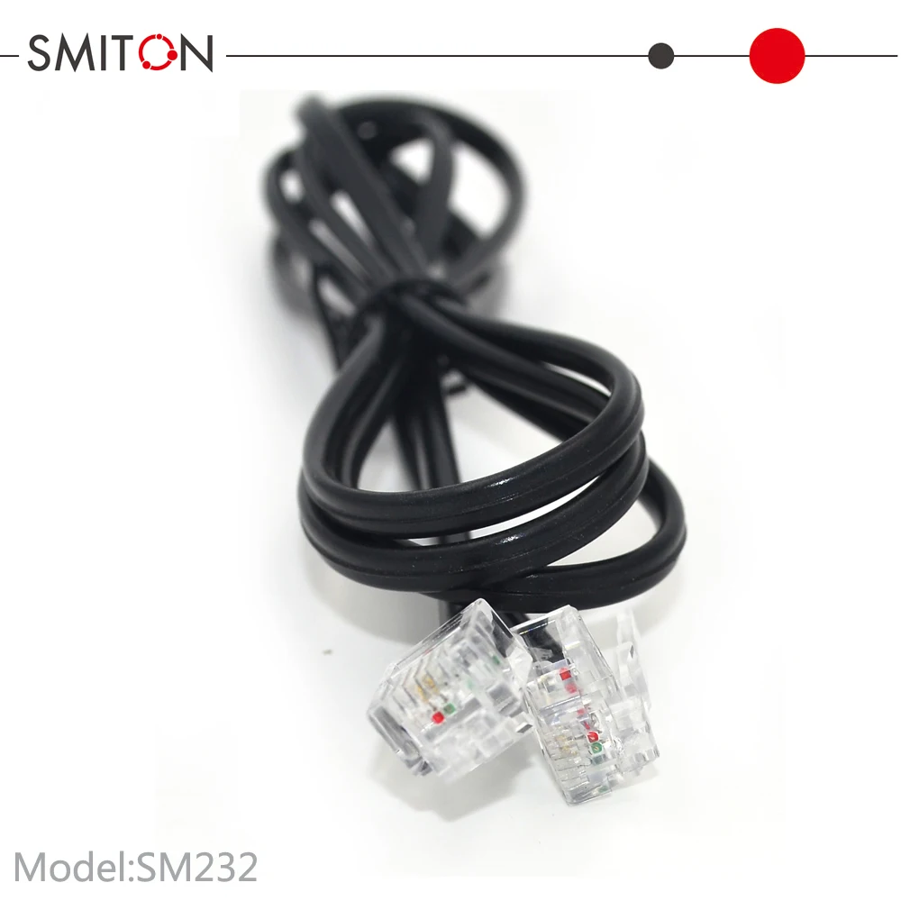  Кабель для телефонного факса и модема 24AWG 26AWG RJ11