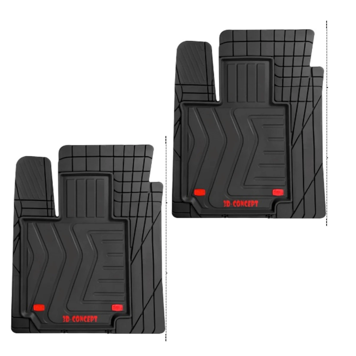 Universal Car Mat Pamukkale High Quality 3D Car Mat Carpet Car 4 Pieces Rubber Metalized Heel Support Covers All The Mod