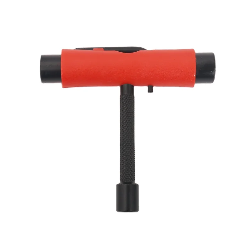 custom printing logo multifunctional T shape Y shape Plastic wrench or metal axle threader skateboard tools ratchet skate tools