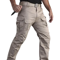 Outdoor Hunting Multi Pocket Rip Stop Men Trousers Casual Working Cotton Cargo Pants Tactical Hiking Pants