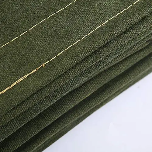 heavy duty thick waterproof poly cotton  button tarpaulin