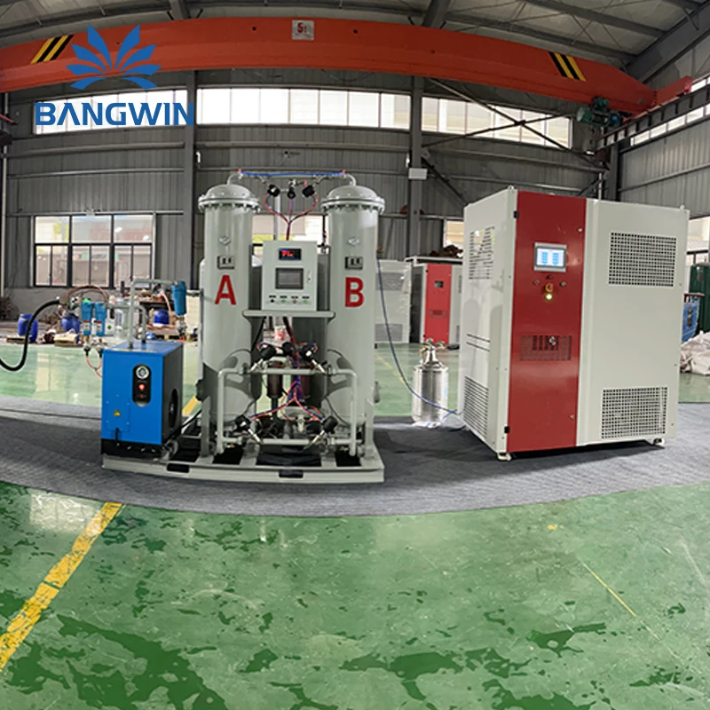 Premium Quality Liquid Nitrogen Generation Plant With Tanks Liquid Nitrogen Manufacturing Plant