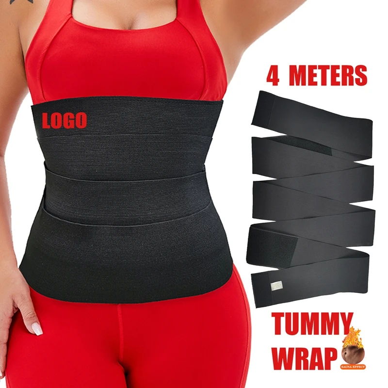Private Label Women Corset Shapewear Waist Trainer Trimmer Belt Bandage Tummy Wrap