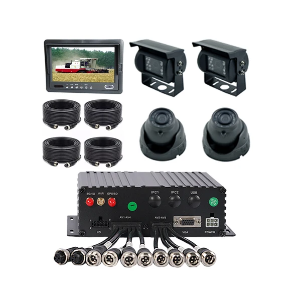 High Quality 4 channel 1080P hdd vehicle mobile dvr mdvr with GPS 3G 4G Wifi RJ45 ADAS APC optional