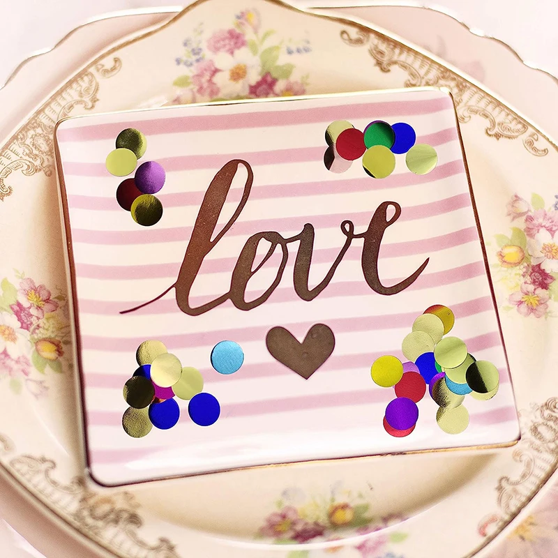 Multicolor Shiny Circle Flameproof Confetti Metal Bulk Wedding Festival Party Decoration