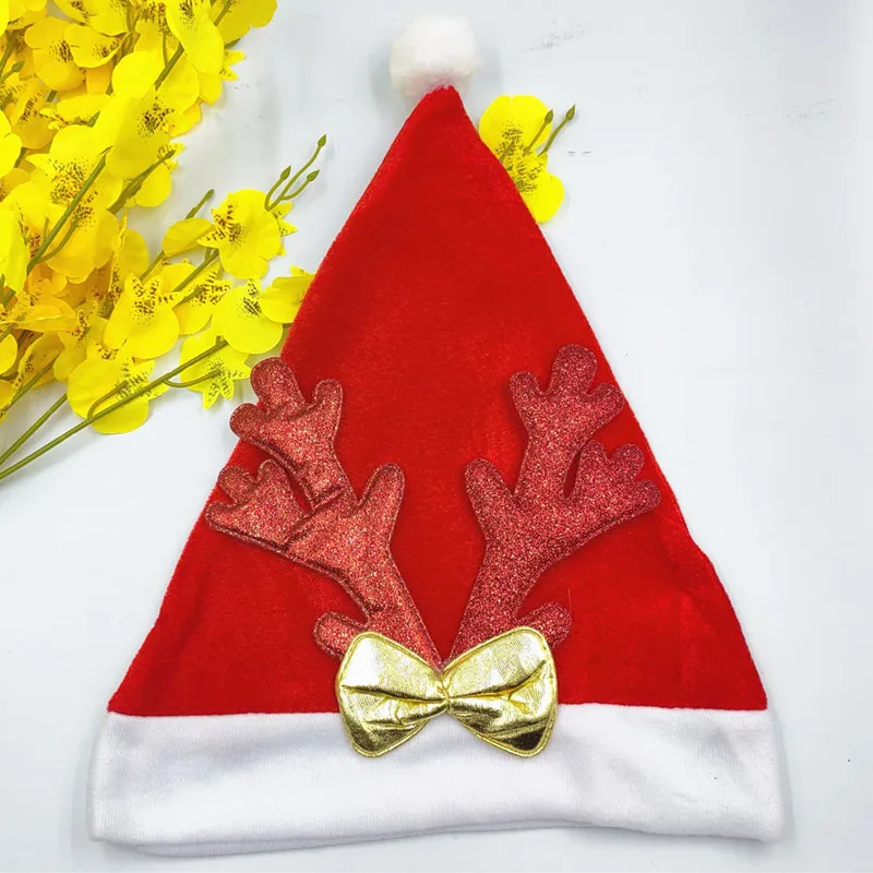 Christmas decorations Antler Adult children Santa hat  party dress up Christmas hats for adults party hats
