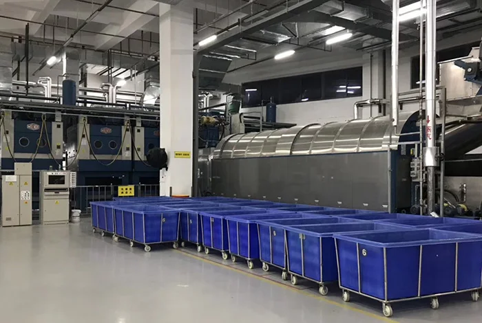 
Plastic laundry cart with stainless steel frame, bulk laundry truck for tilting washer 