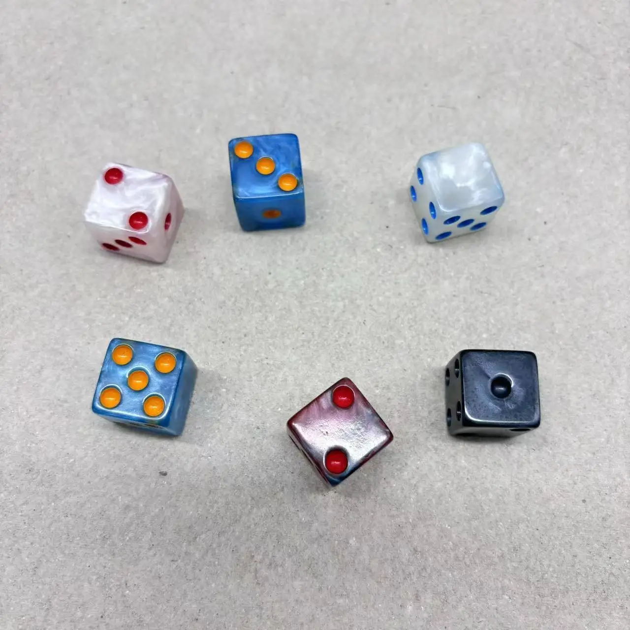 Resin Black Dice Game Wholesale Metal & Plastic Gemstone Polyhedral Dnd Dice Set Rpg Dice