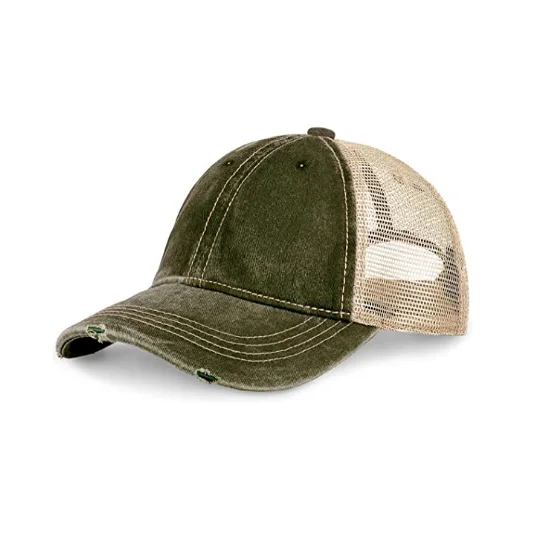 Повседневная стираемая шапка-тракер премиум класса, неструктурированная винтажная шапка с потертостями и окрашенным пигментом, регулируемые уличные головные уборы