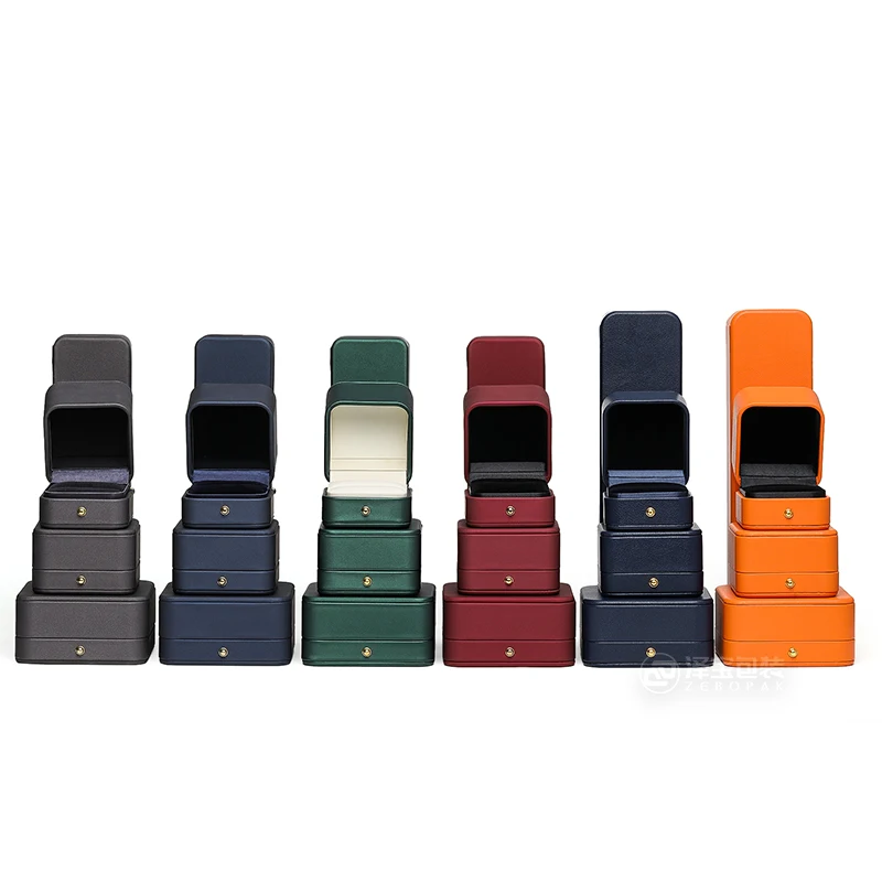 Factory Customized High-end PU Leather Necklace Jewelry Box Ring Box Jewelry Packaging Necklace Box Bracelet Bracelet Jewelry