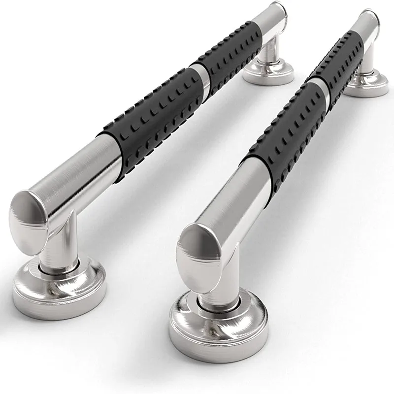 16 inches Designer Bath Safety Grab Bar with Anti-Slip Soft Grip  ADA Compliant 500lbs Loading stainless steel grab bar