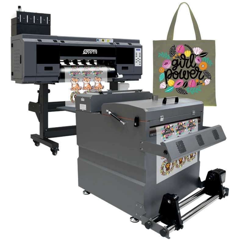 60cm dtf printer printing machine with powder shaking machine dtg transfer t-shirt 24 inch 4 head i3200 dtf impresora 60 cm