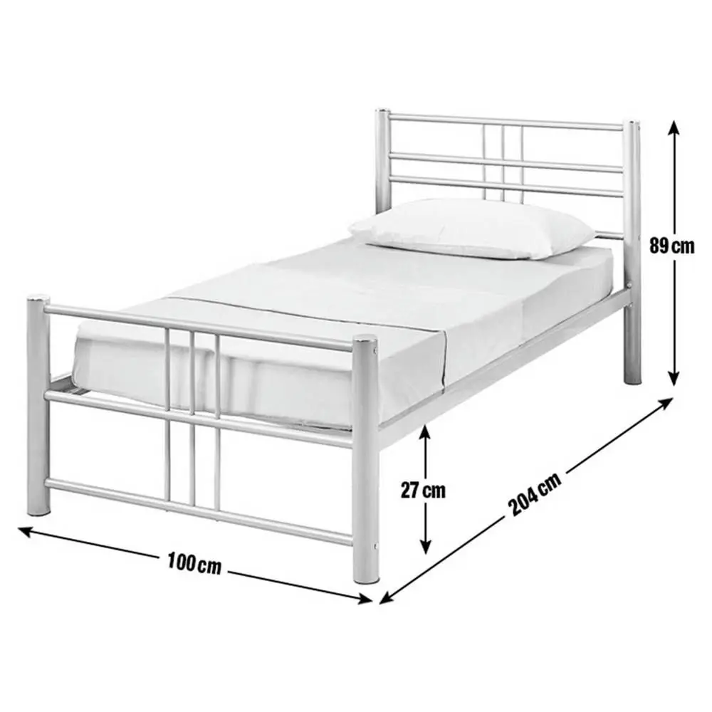 Chinese factory direct selling Single steel Bed for school hospital home