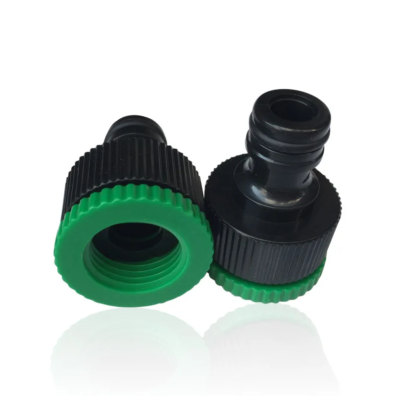 XZX23 1/2 3/4 inch Plastic Garden Tap Connector Faucet Nipple Connector Water Hose Quick Connector