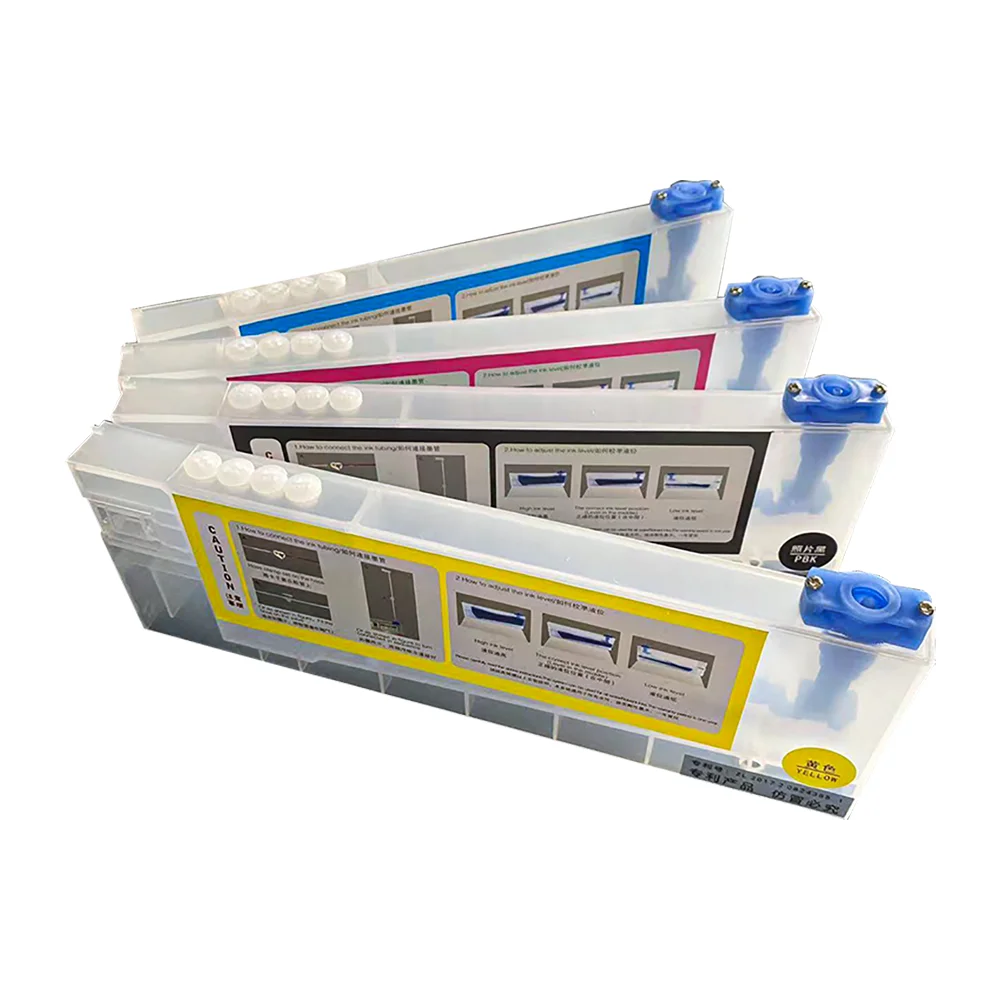 Large Capacity 4-Hole Ink Cartridge Ink Tank Box Bottle Subtank for Water-Based Solvent Inks for Inkjet Printers Printing Shops