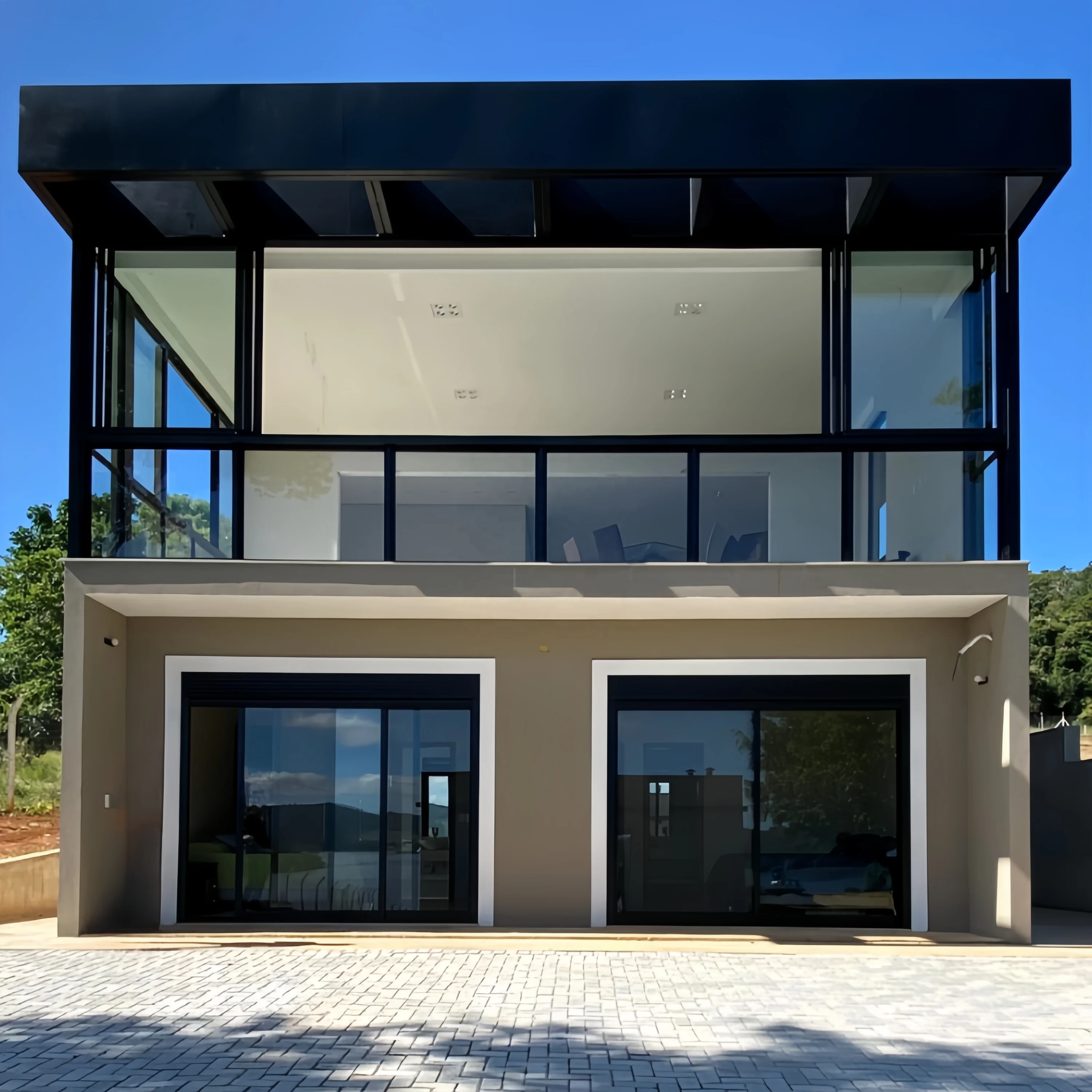 customized Sliding Door Beautiful Design Sound heat proof narrow frame Aluminium System Sliding Door for sale