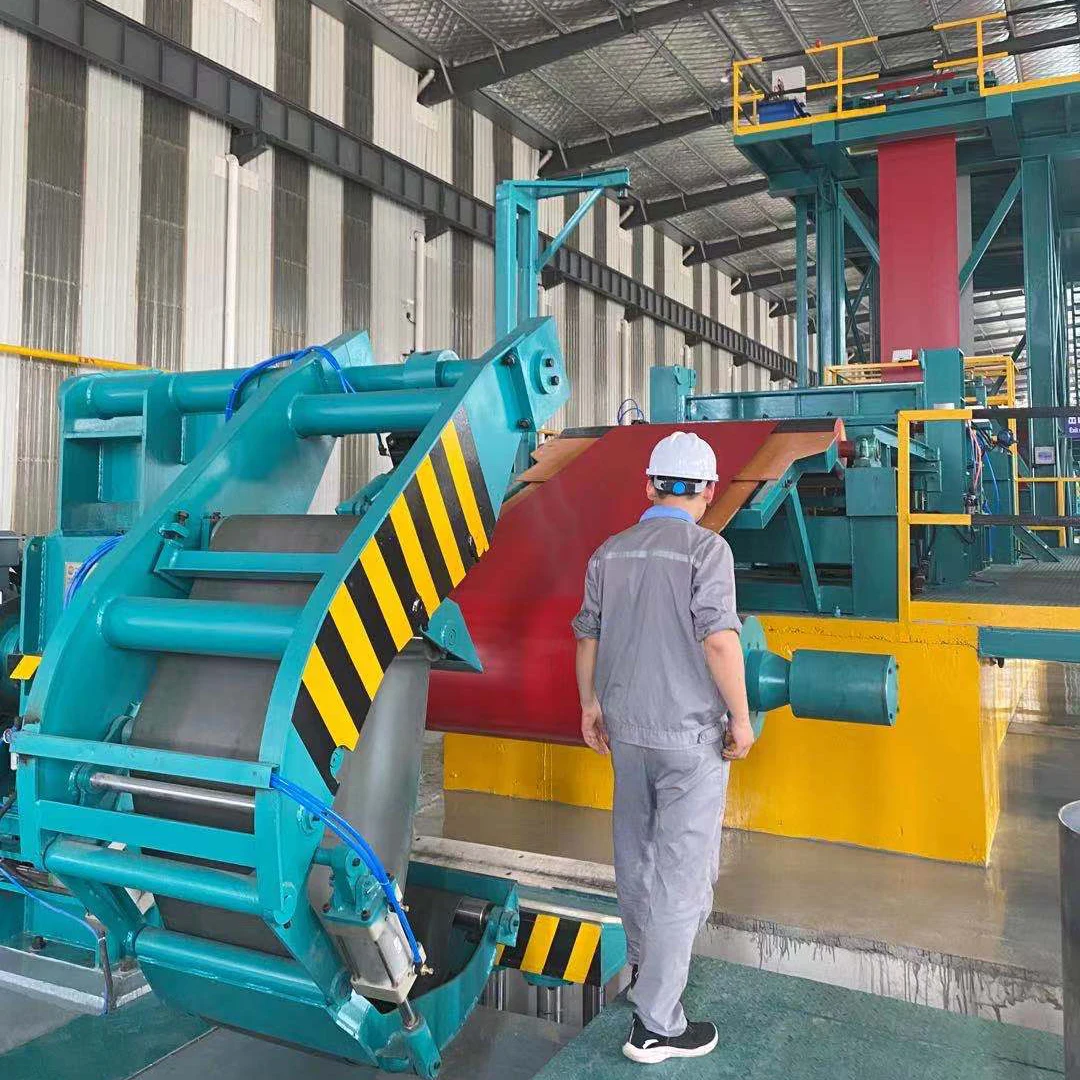 
Colored Steel Production Line Manufacturer Steel Coil Color Coating Machine Line 