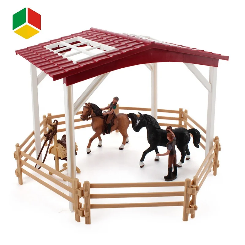 Набор моделей животных из ПВХ QS игрушки для детей имитация лошади Racecourse реалистичные пластиковые игрушки-животные