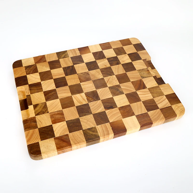 Acacia wood with rubber wood Cutting Board for Kitchen Cheese Charcuterie Board Thick Chopping Board