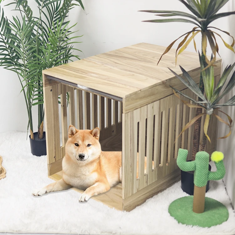 Newest Design Solid Wooden Dog House Color Indoor Cats And Dog House