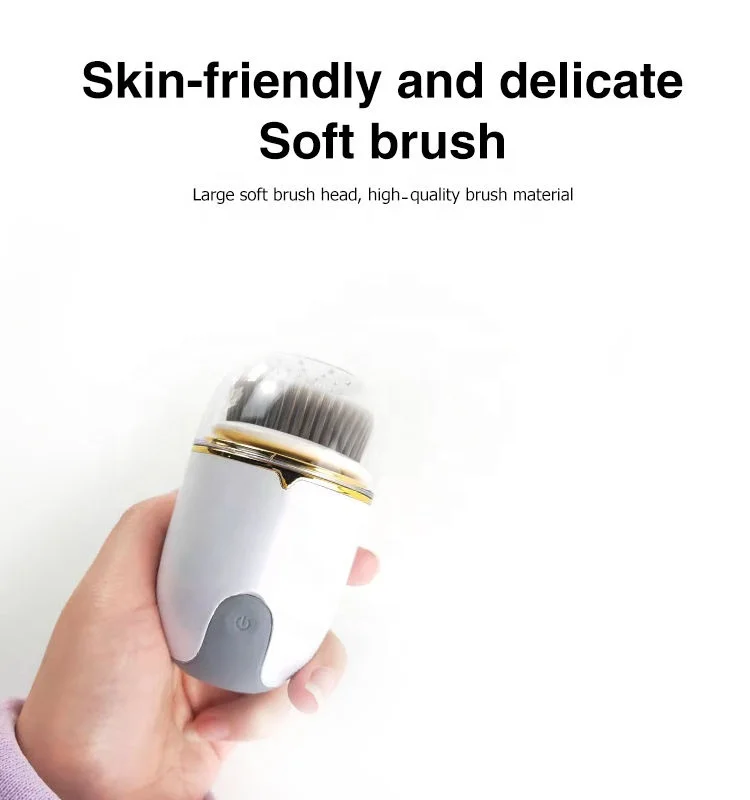 Sonic Silicone Facial Cleansing Device Electric Vibration Face Clean Brush Exfoliator Face Scrub Brush