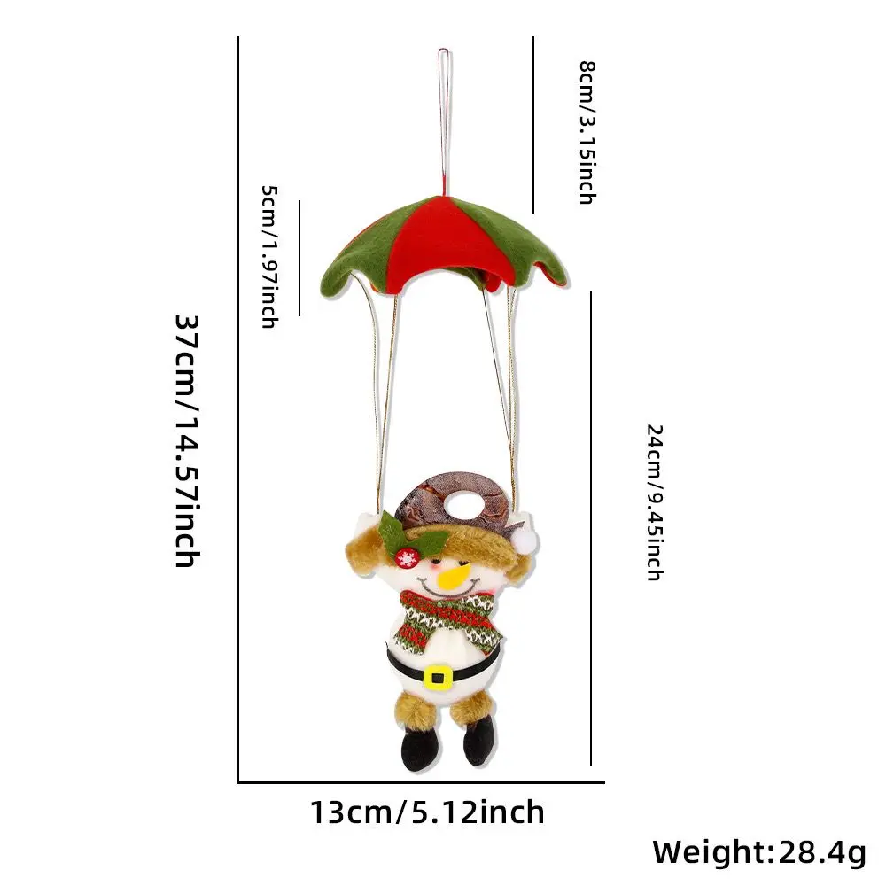 Christmas decoration parachute Christmas snowman hanging shopping mall supermarket skydiving doll scene layout hanging ornaments