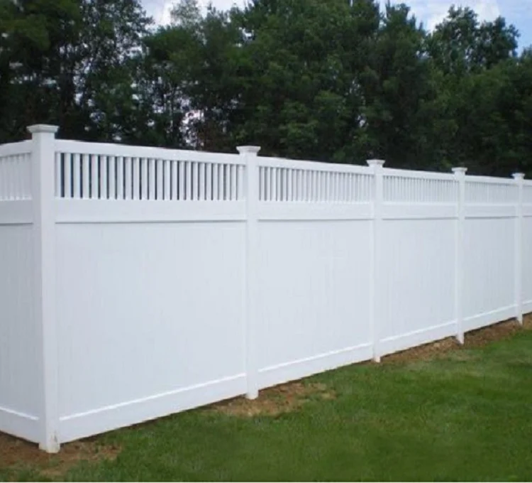 Wholesales Waterproof  Closed Picket Top Vinyl Privacy Fence