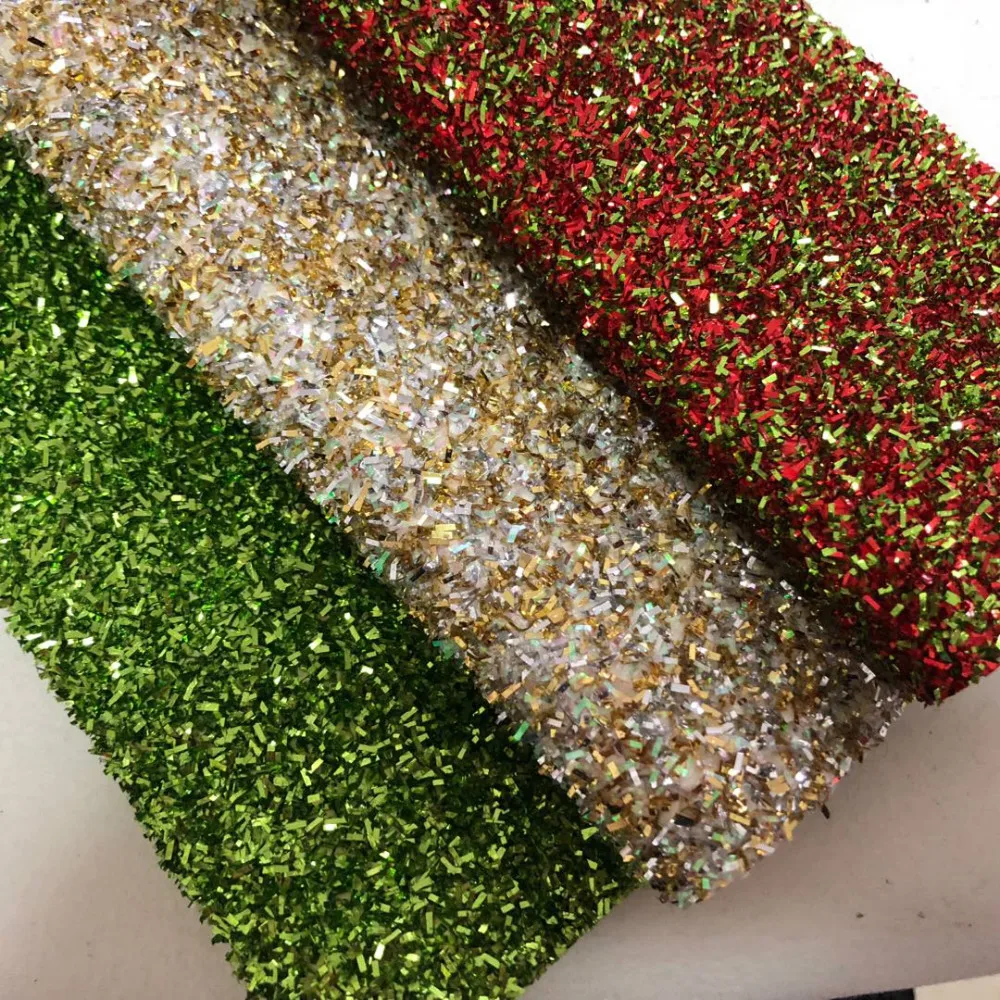 2019 new popular glitter tinsel fabric for making crafts for christmas and halloween
