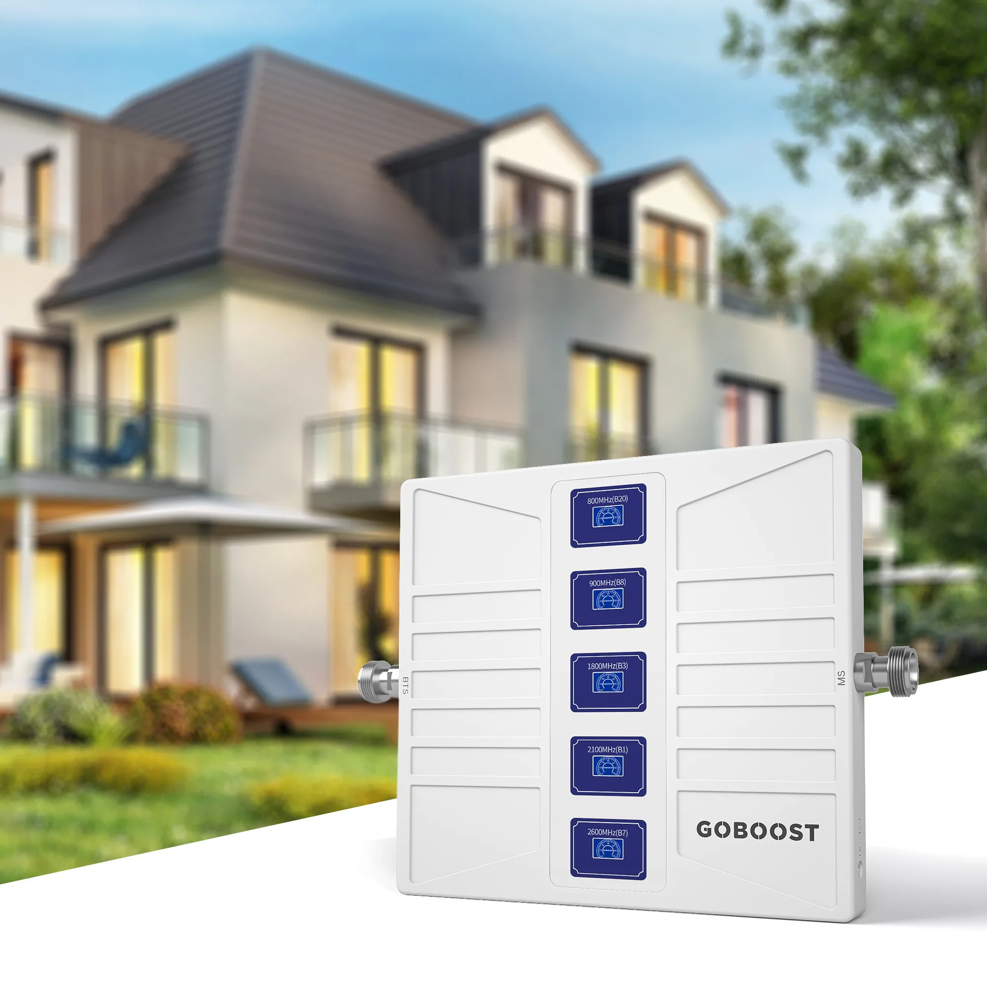 GOBOOST 5-полосный gsm cdma lte для использования в автомобиле 700 800 850 900 1800 2100 2600 МГц 2G 3G 4G 5G AGC усилители сигнала