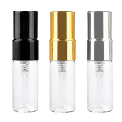 Tube spray perfume 3 ml bottle with clear glass