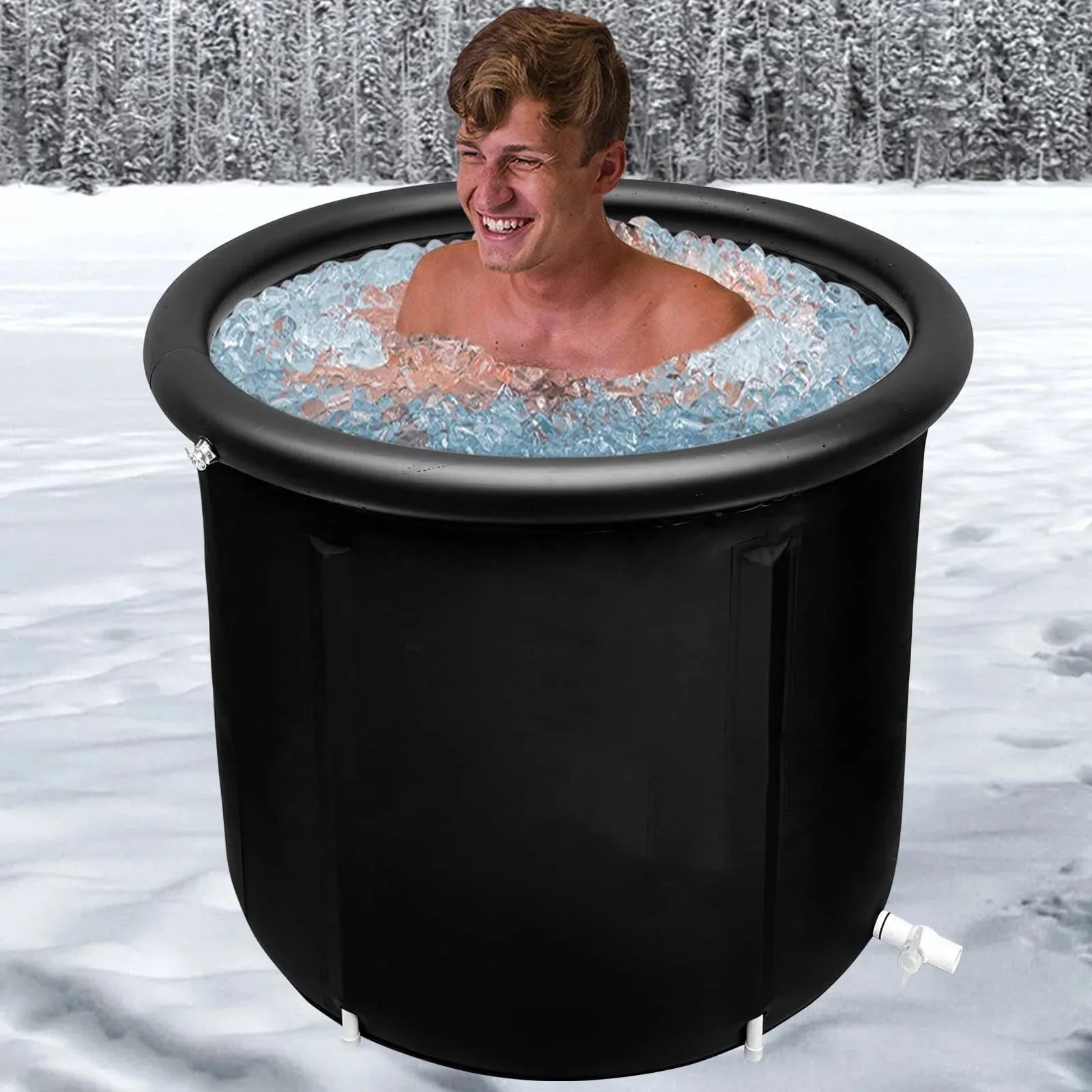 Outdoor ice bath spa bucket Thickened folding Portable bathtub cold plunge tub inflable for garden