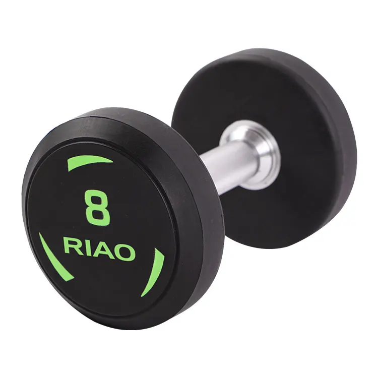 Home Use Exercise Strength Workout Cheap Wholesale Round Dumbell Rubber Coated Dumbbell Weight Handle