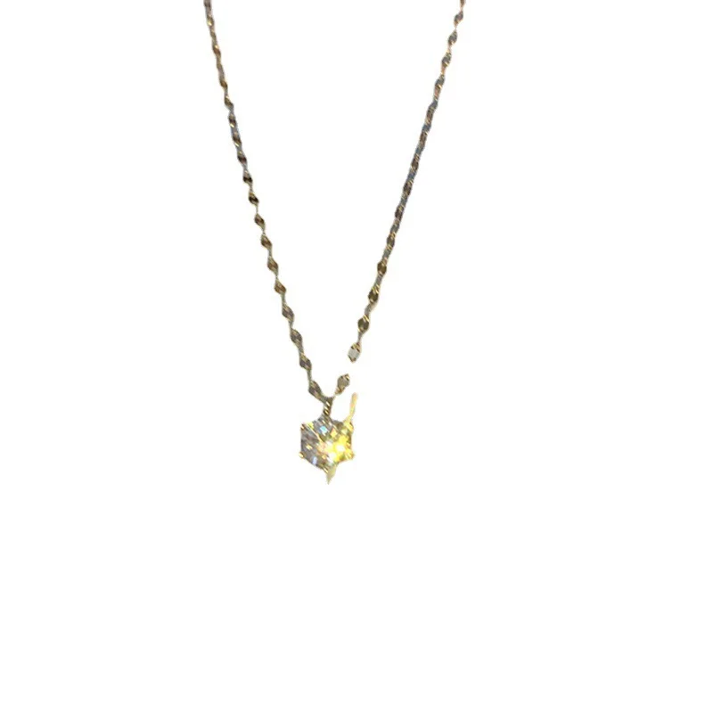 Japan and South Korea new 925 sterling silver necklace fashion diamond necklace women