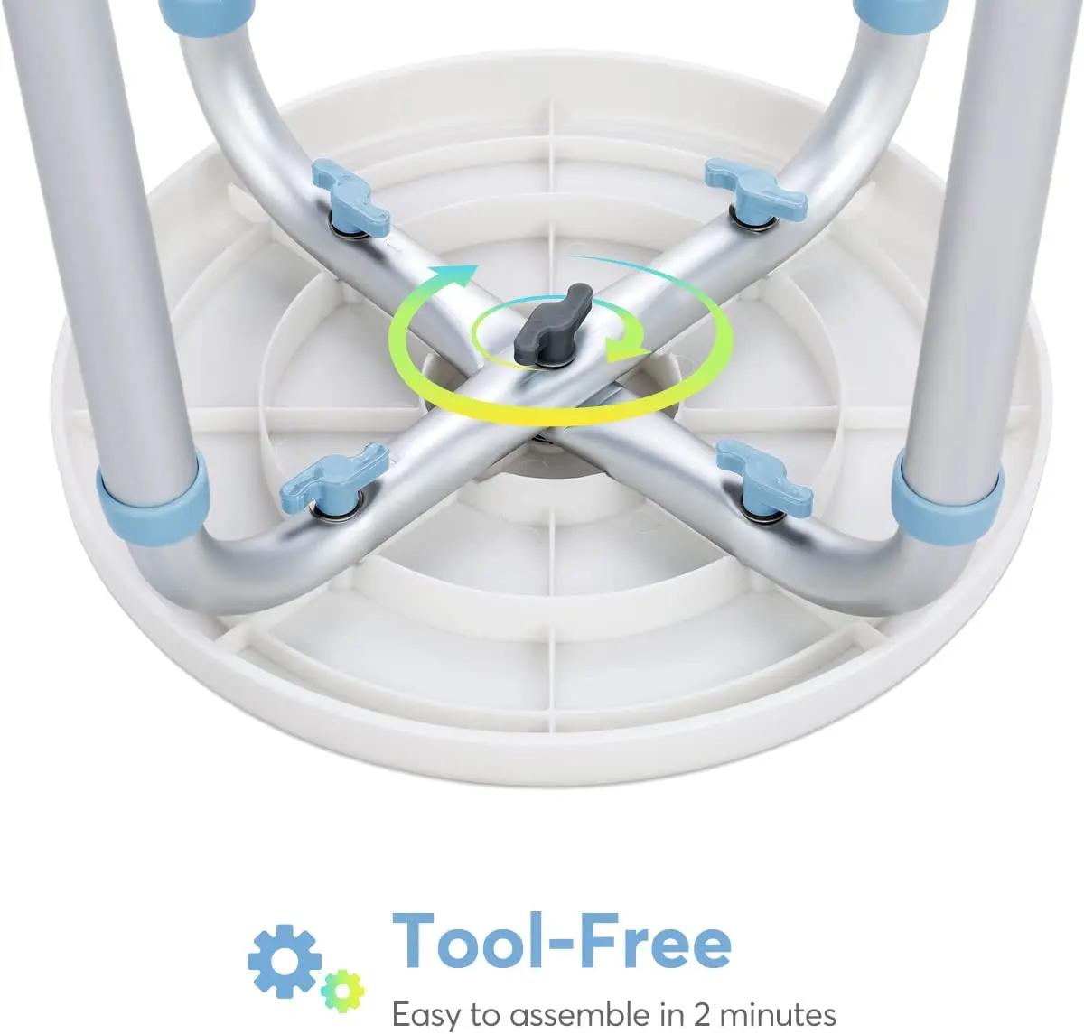 Bathroom safety equipment height adjustable swivel bath stool shower chair