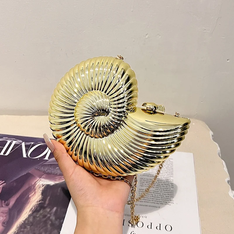2024 Wholesale Summer Latest Lady Party Bag Model Sea Shell Clutch Chain Shoulder Evening Bags Women Brand Designer Evening Bags