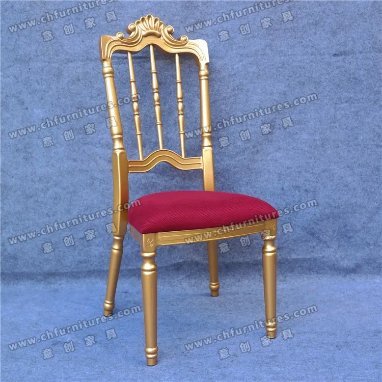 Hot sale Modern Luxury  Gold Metal with Dining Throne for Hotel , Restuarann table chair.