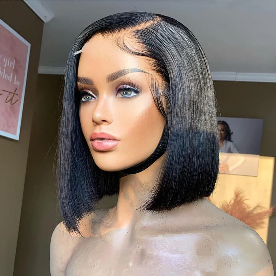 Factory Wholesale Color Bob Wigs Human Hair Brazilian Bob Lace Wig Curly Short Bob Wigs 100% Human Hair