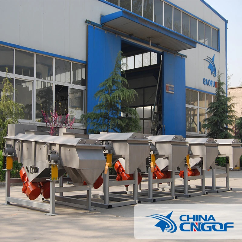 Big capacity industrial granules sieve machine linear vibrating screen sifter for plastic powder recycling