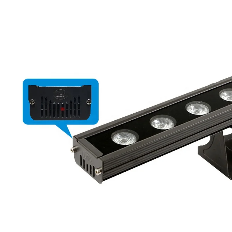 Factory price wholesale 24V 36W RGB DMX512 led wall washer light 18W 24W 12W led bar wall washer light LED AC85-265V single colo