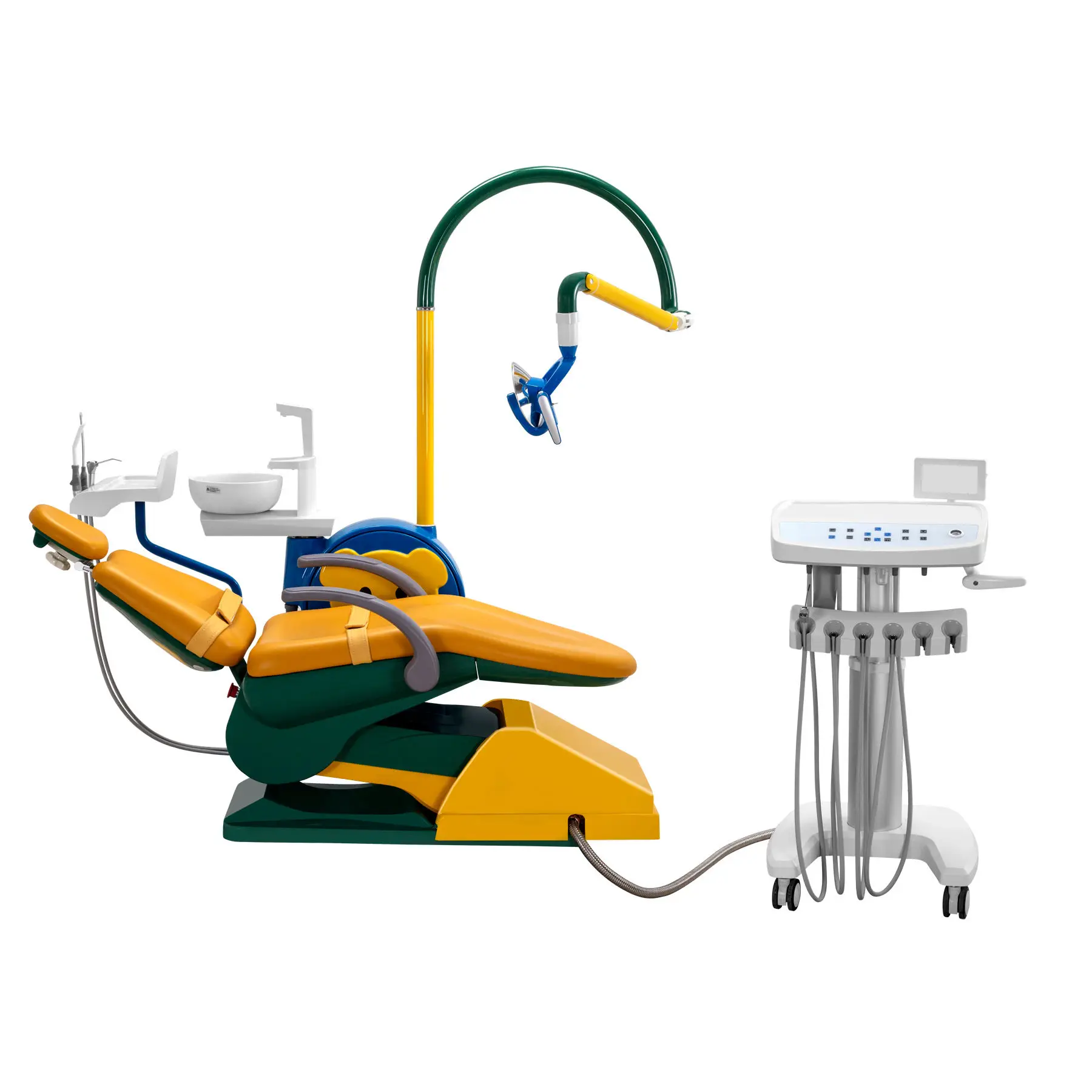Comfortable Cartoon Children Dental Chair Child Kids Unit Accessories Board Price for Medical Clinic