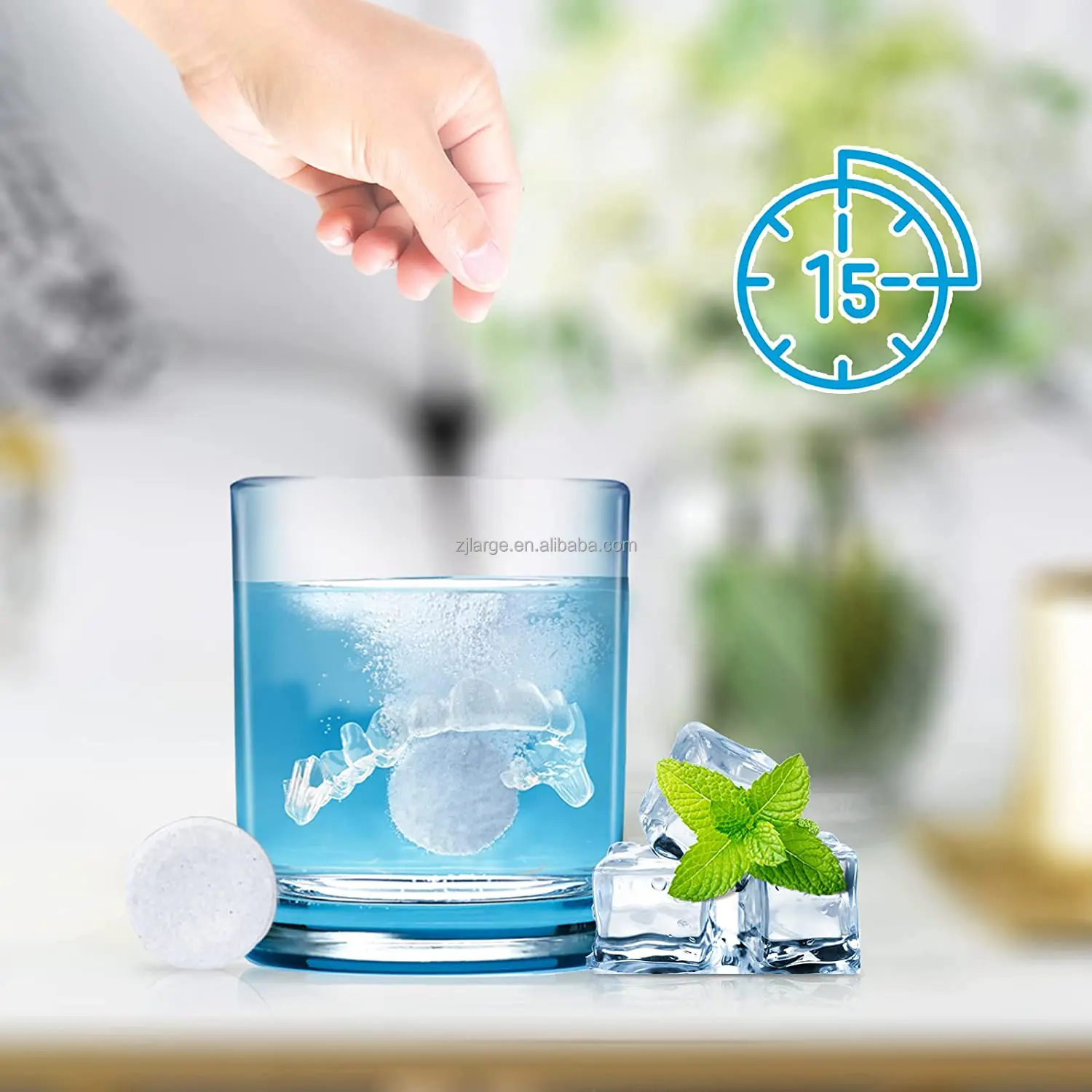 2024 Hot Selling Super Cleaning Dental mouth wash cleaning tablet for denture