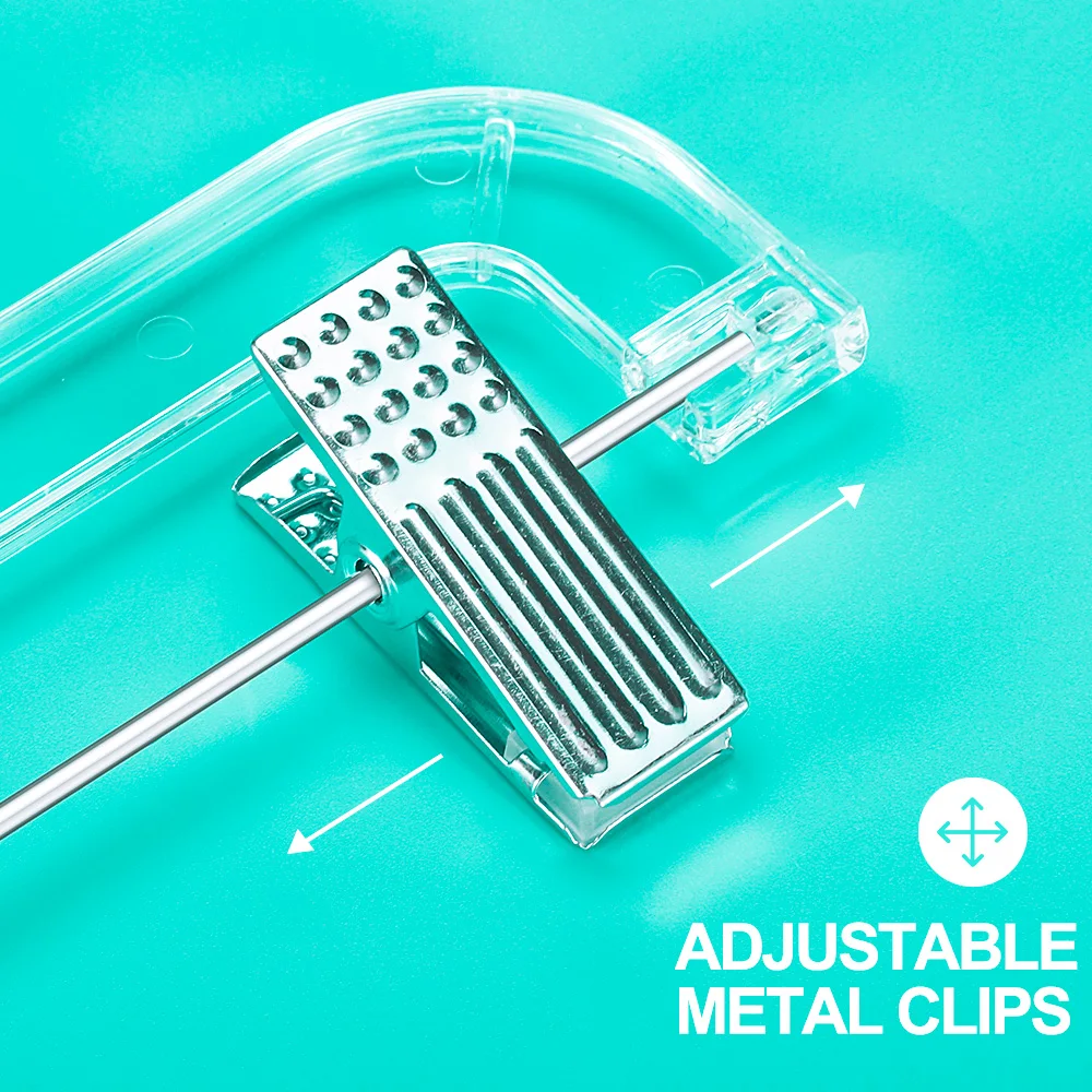 Wholesale Clear Plastic Hanger For Pant Skirt With Clips