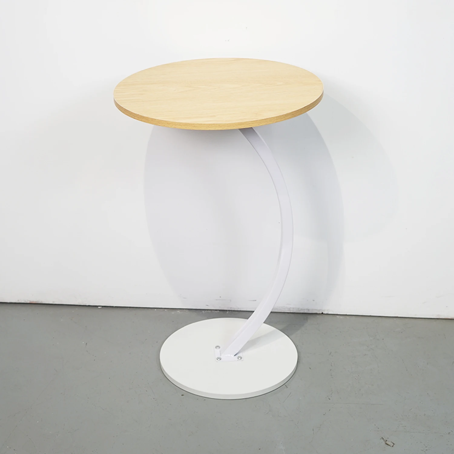 C-Type Solid Steel Frame Modern Nightstand  Easy to Install Move It at Will Side End Bedside Table  Small Space Side Table