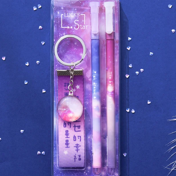 Ручка с уникальными подписями ночного звездного неба в подарок другу, набор креативных канцелярских принадлежностей, ручка для письма для студентов