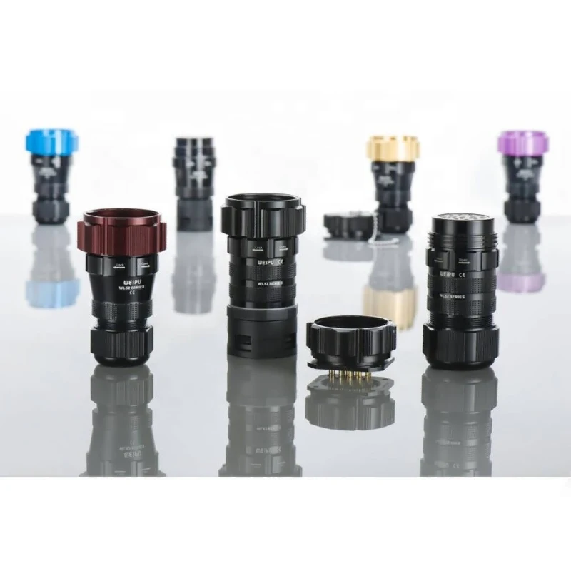 WL52K19TADI IP67 Waterproof 19 Pins Screwed socket Connector