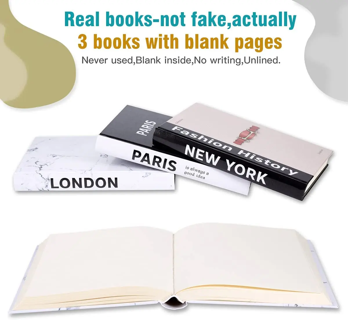 Decorative Color Coffee Table Book Low Price Hard Cover Blank Pages Book