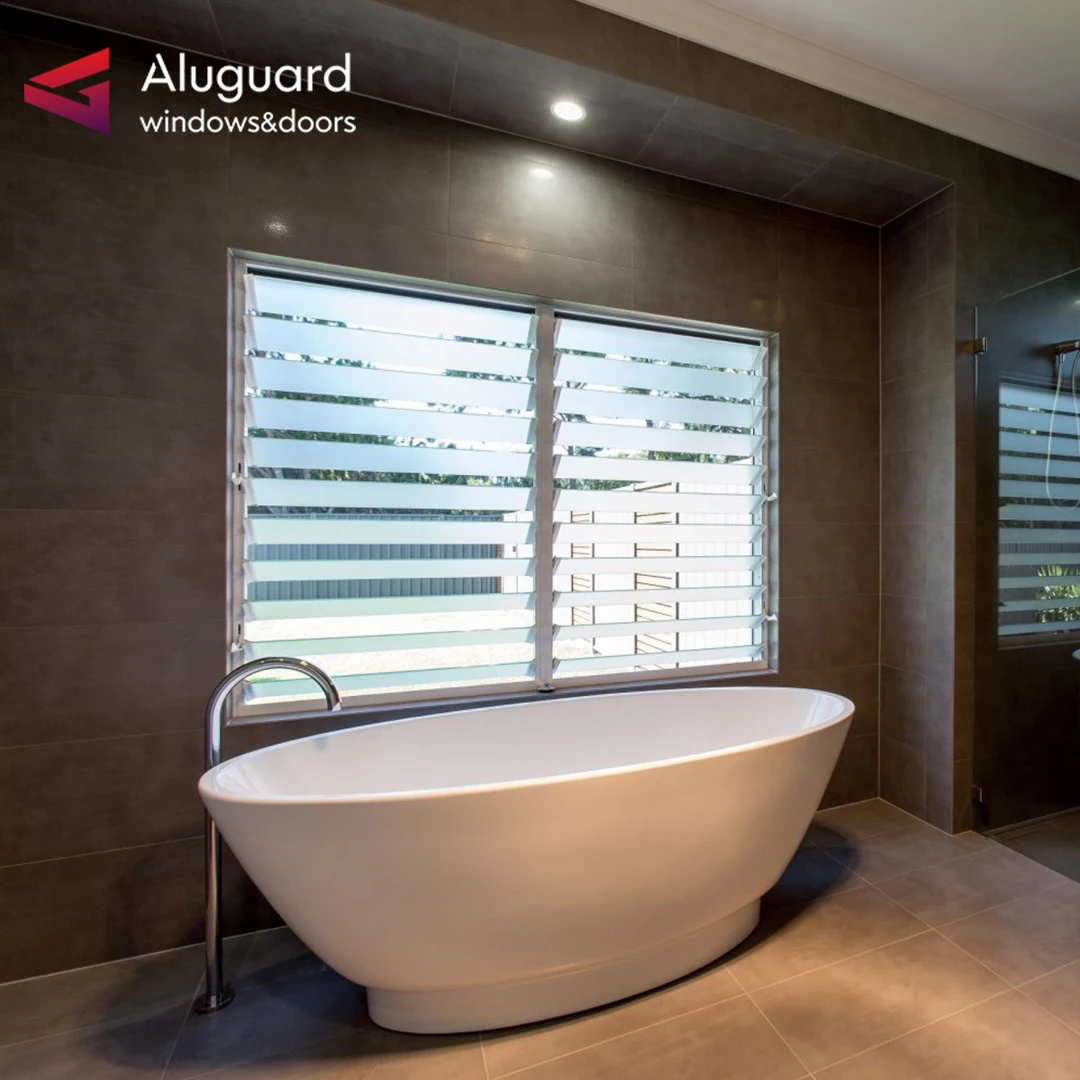 USA standard  louver wall panel Easy installation glass louver windows luxury modern shutter gate design