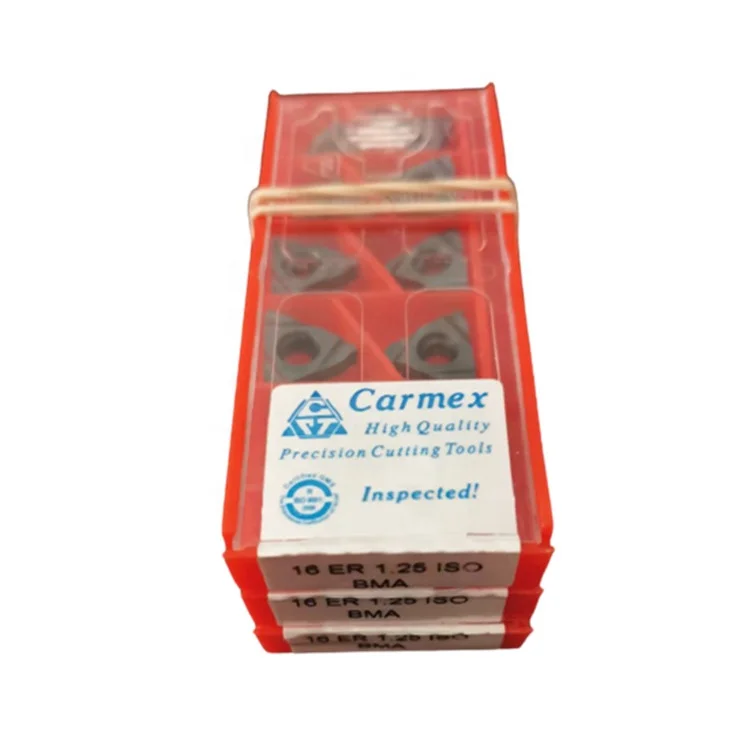 Оригинальные высокопрочные ЧПУ резьбовые вставки CPT Carmex 16ER BMA