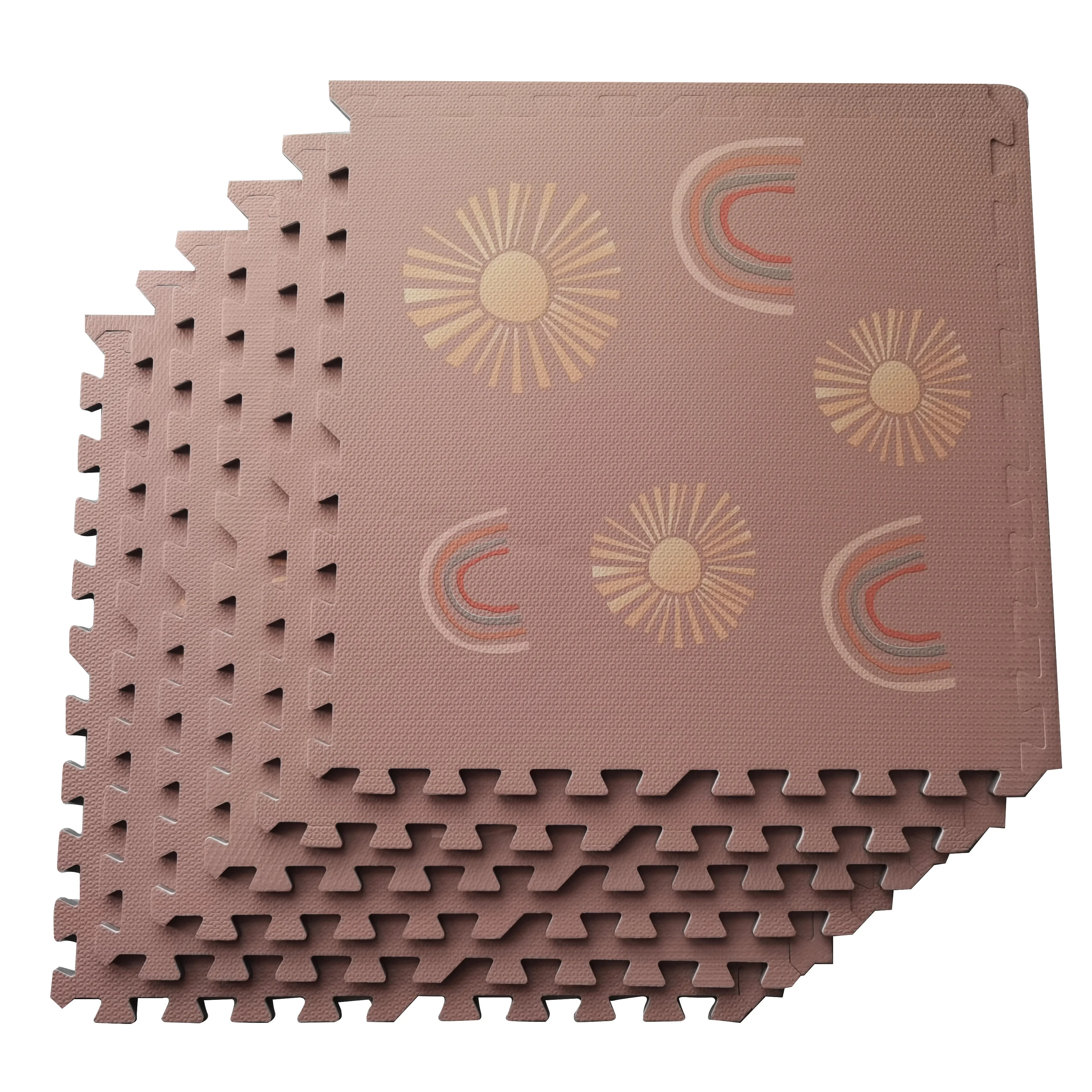 New Style Printed EVA Foam mats Foam Floor Non Toxic Eva Puzzle Flooring Soft Crawling Mat Playmats